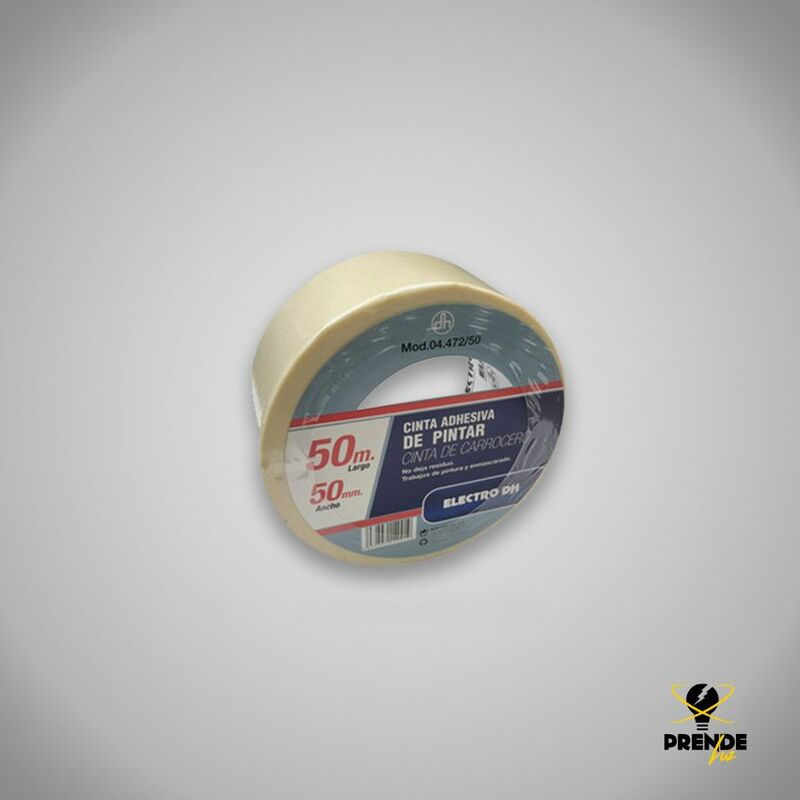 

Cinta adhesiva de pintar 50m de longitud. Cinta de carrocero 50mm de ancho