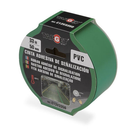 CINTA ADHESIVA DE SEÃ‘ALIZACION VERDE DE 33X50 - IPT