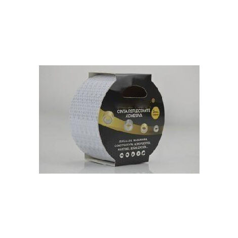 Cinta Adhesiva de señalización reflectante 50 MM X 5 M Blanca E104 SEKURECO