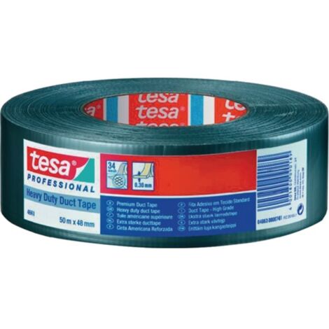 Cinta adhesiva de tela 4663 plateada L.50m An.48mm Rl.TESA