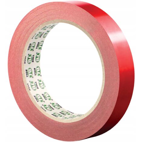 CINTA ADHESIVA DOBLE CARA ACRÍLICA 19 mm x 5 m 1 ud. BOLL