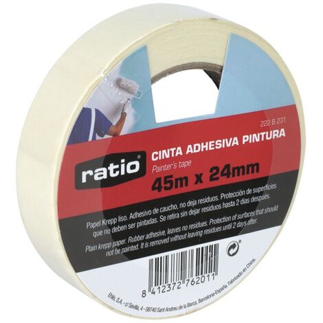 CINTA ADHESIVA KREPP LISO 24MMX45M - EHLIS
