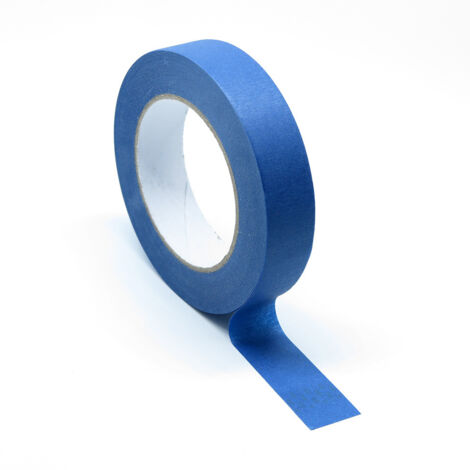 Cinta adhesiva [Marca] Modelo estándar Azul 50 mm x 30 m - Resistente a disolventes y fácil de despegar.