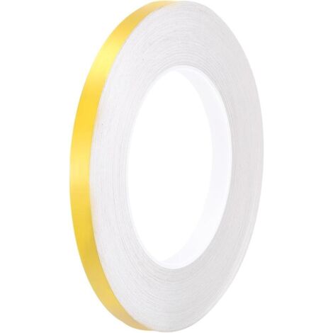 Cinta adhesiva metálica para azulejos de 1cm x 50m, ideal para paredes, armarios, baños, suelos, azulejos, coches y decoraciones artísticas, color dorado