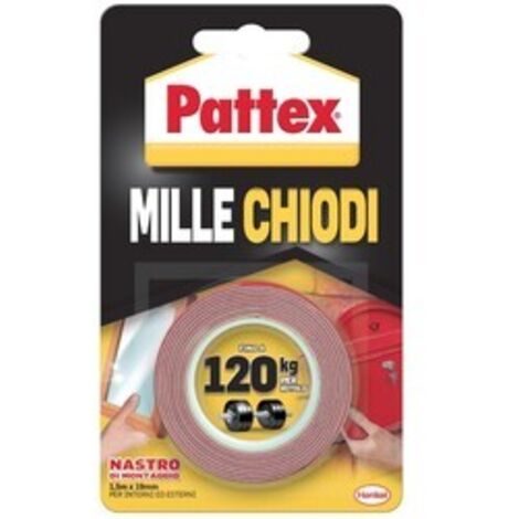 Cinta adhesiva Millechiodi 19mmx1,5m de Pattex