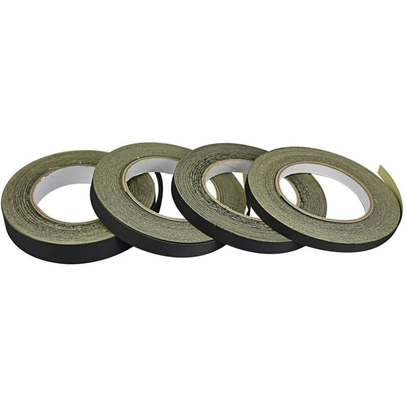 

Cinta adhesiva negra de 4 piezas Cinta eléctrica de acetato de tela adhesiva para computadora portátil Pantalla de ventilador Monitor Motor Envoltura