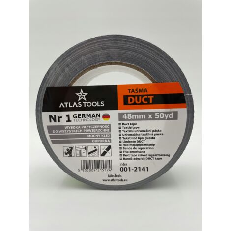 Cinta adhesiva plateada ATLAS TOOLS de 48 mm/50 yardas