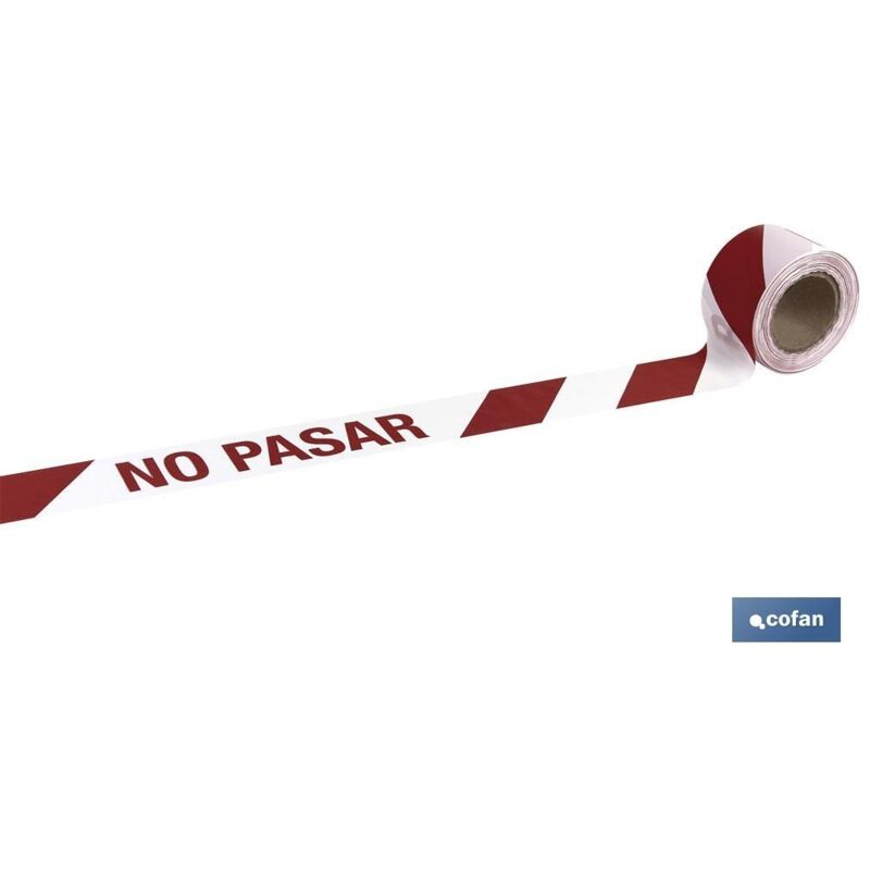 

Cinta baliz no pasar 80mmx100mts