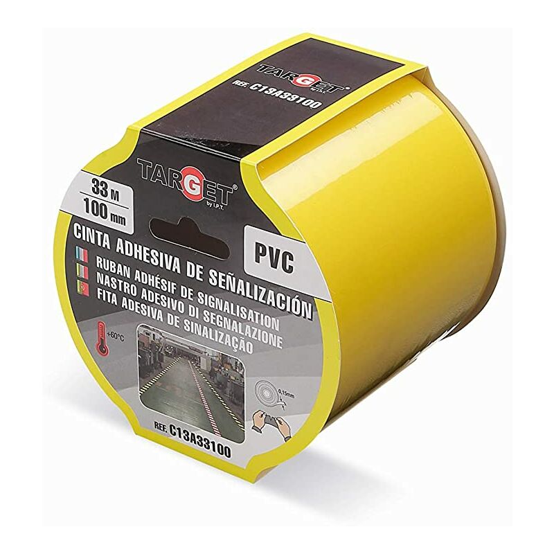 

Cinta Adhesiva Señalizacion 33 Mx100mm AMARILLA - Target