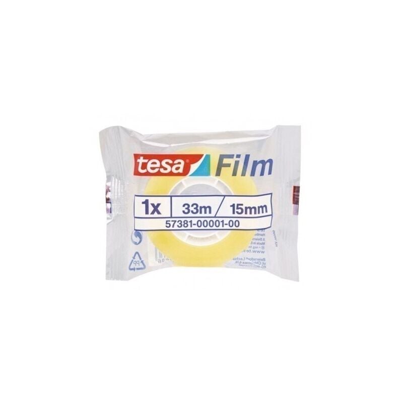 

Tesa Tape - Cinta Adhesiva 15Mmx 33Mt Escritorio/Oficina T.Film Tesatape