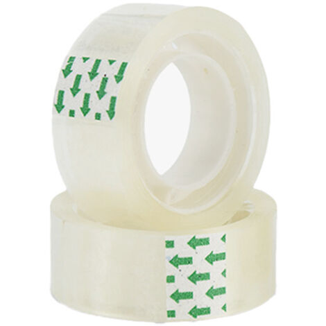 Cinta adhesiva transparente para oficina - Fuerte adherencia - 6 rollos, 18 mm x 40 m