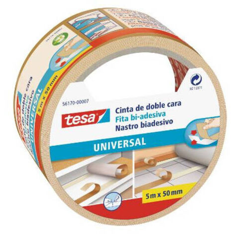 Cinta Adhesiva Universal Doble Cara Especial Moquetas 50Mm.X