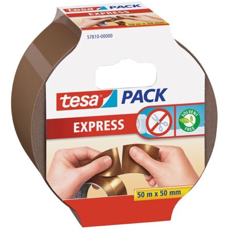 Cinta adhesivo - 50 m:50 mm - marrón - Tesa - 57810-00000-01 - Express - (por 6)