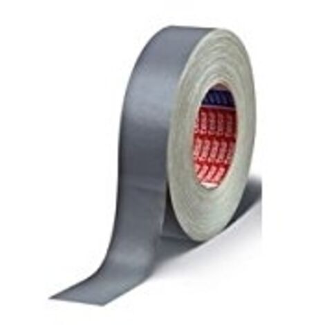Cinta adhesivo lienzo argamasa acrílico gris, Gris, 50 m x 30 mm - Tesa 04657-00113-00 (por 5)