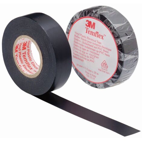 Cinta Aisl. 19Mmx20Mt Temflex™ 1300 Pvc Negra 3M™