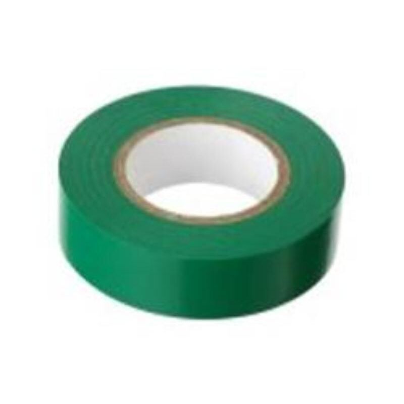 

cinta aislante 10 mt x19 mm verde rollo (caja 10 unidades) - Mibricotienda