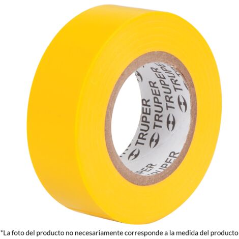 Cinta aislante - 19 mm - 18 m - Amarillo