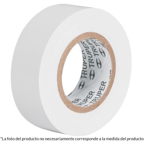 Cinta aislante - 19 mm - 18 m - Blanco