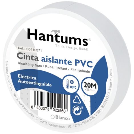 Cinta Aislante 20mx25mm Blanca Garsaco 4102271