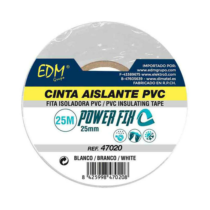 

EDM - Cinta Aislante 25M X 25 Mm Blanca - NEOFERR..