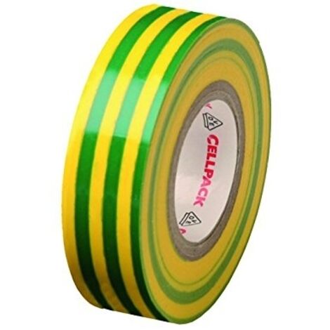 Cinta aislante Cellpack 128 PVC flexible resistente UV 19 mm