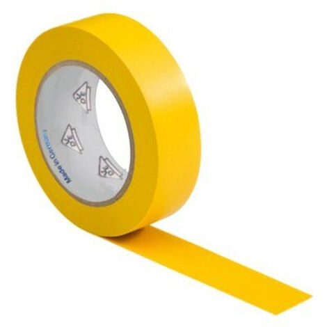 Cinta aislante de 19x0.15mm 20 M Amarillo