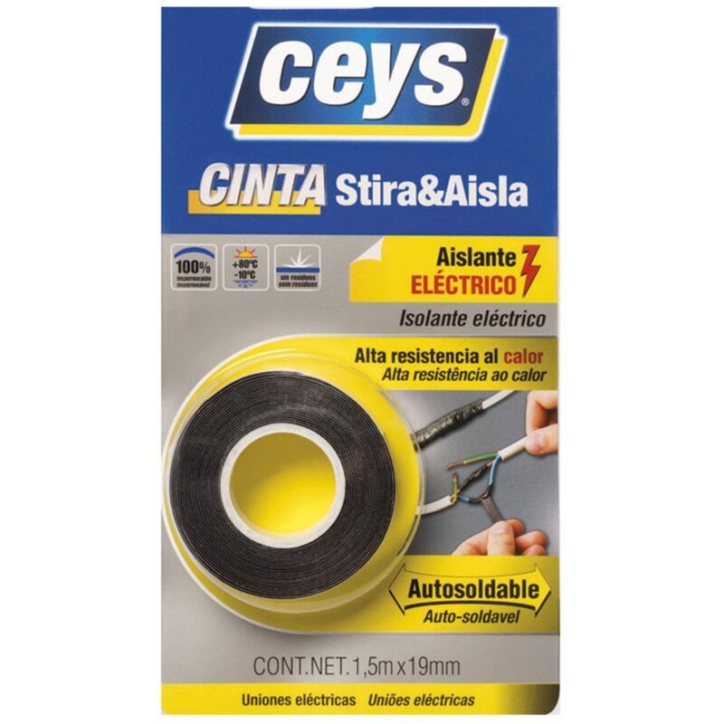 

Cinta Aislante Eléctrico STIRA y AISLA - 19mm
