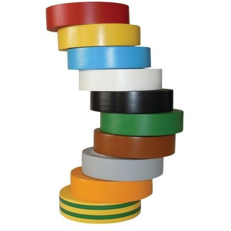 CINTA AISLANTE HELLERMANNTYTON 710-00146 710-00146 ROJO, GRIS, AMARILLO, VERDE, AZUL, NARANJA, BLANCO, MARRÓN, NEGRO, AMARILLO-V