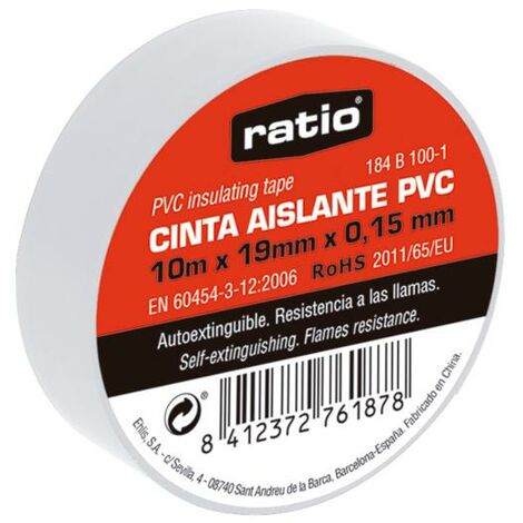 Cinta aislante PVC blanc - talla 25 m