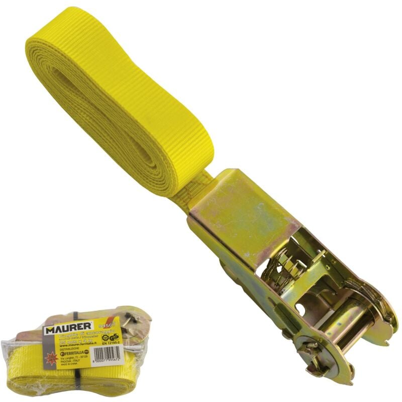 

Cinta amarre con ratchet ancho 25 mm. x longitud 4 metros. 1 pieza