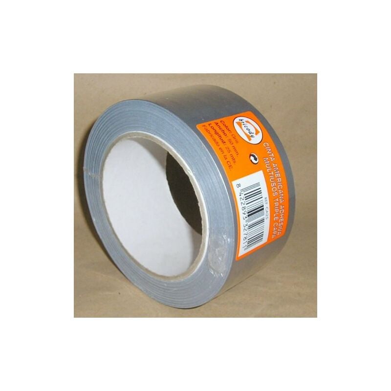 

CINTA AMERICANA 3 CAPAS 25x50 GRIS