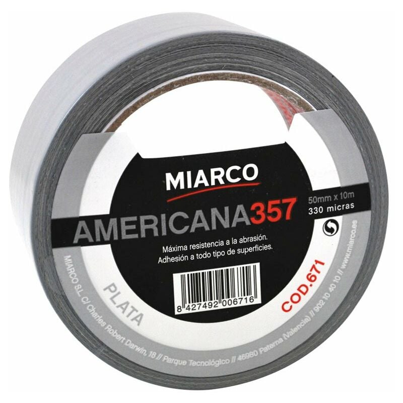 

Cinta Americana Multiuso 50Mm 10Mt. Gris