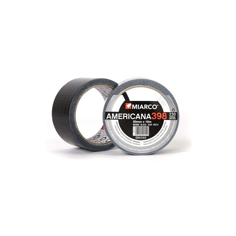

Rollo cinta americana negra 50x30mt.