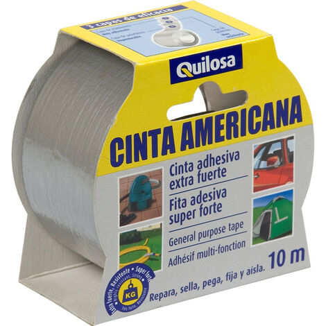 Cinta americana plata extrafuerte - 10 m - 50 mm