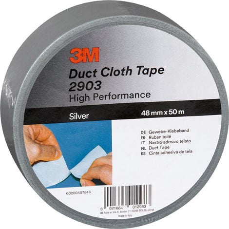 Cinta americana 3M DUCT 2903 50MX48MM 0,28MM Plata