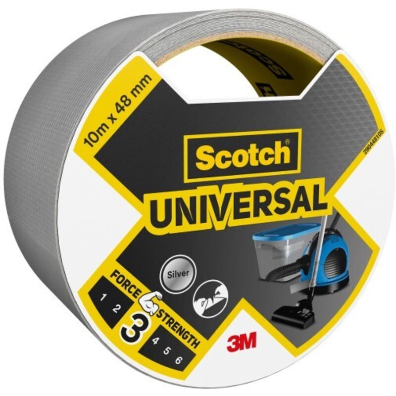 Scotch - Adhesivo de reparación universal, una cara L.10 mx l.48 mm gris