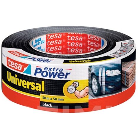 Cinta americana universal extra power 50 m x 50 mm negro