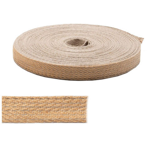 Cinta animada de yute de 30 mm – rollo de 50 metros – para fijaciones y embalajes