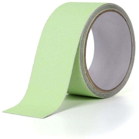 Cinta antideslizante de PVC que brilla en la oscuridad para escaleras, escalones, suelos y decoración de seguridad, 5 m x 5 cm