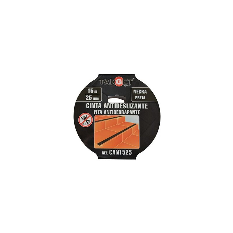 

R/15mt. cinta antidesliz. negra 25mm.