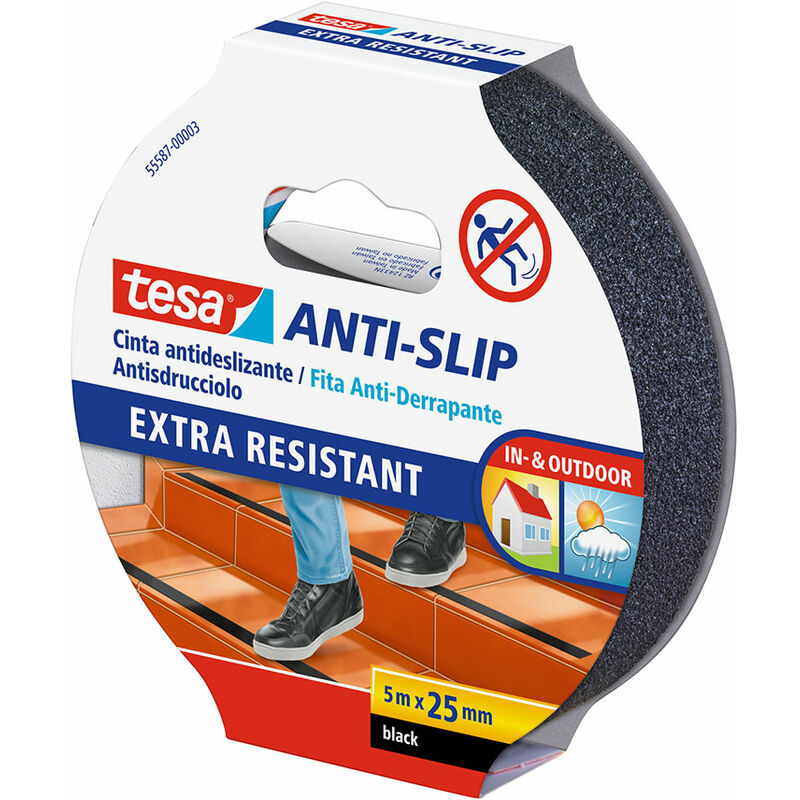 

TESA Cinta antideslizante negra 5m x 25mm 55587 tesa