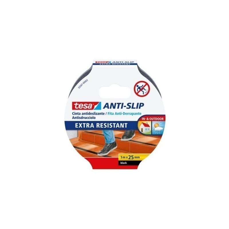 

Cinta antideslizante 5m x 25mm Negro