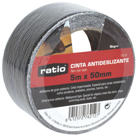 Cinta antideslizante RATIO 50 mm x 5 m negro