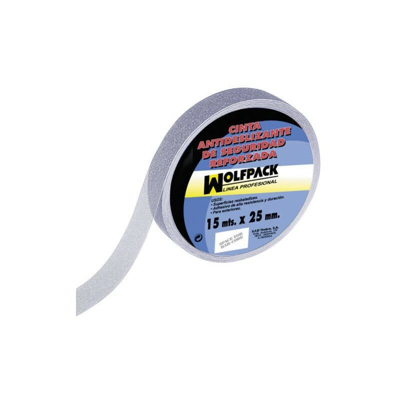 

Cinta antideslizante transparente 15 m. x 25 mm. uso doméstico