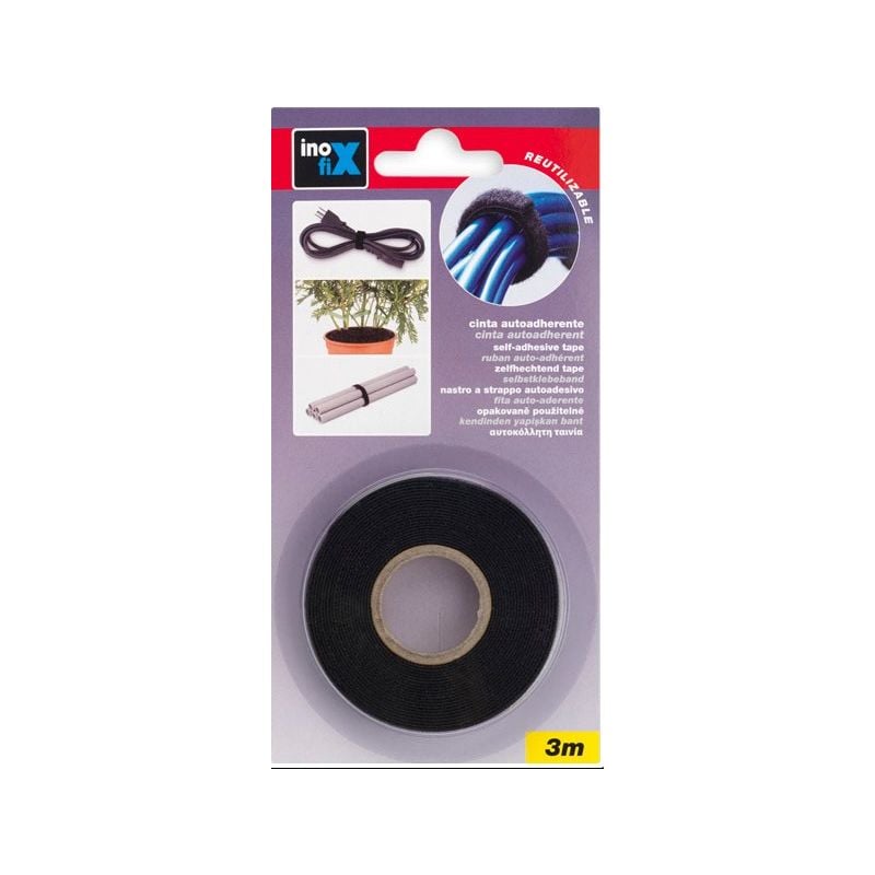 

Cinta autoadherente Negra 9MM X 3MT - Inofix