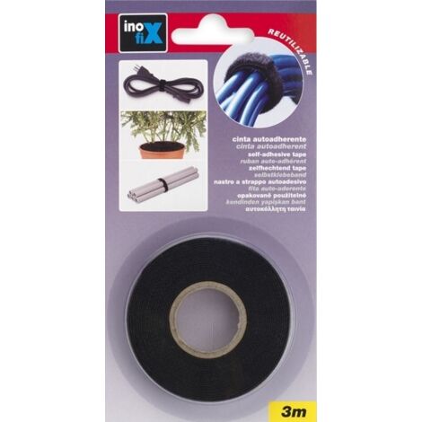 Cinta autoadherente Negra 9MM X 3MT Inofix