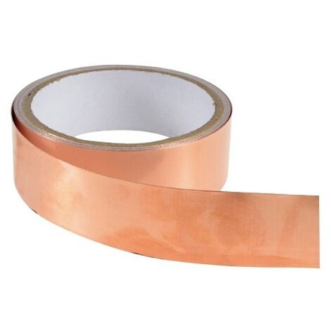 Cinta autoadhesiva de cobre anticaracoles, 4 m x 25 mm - GL-MT0425