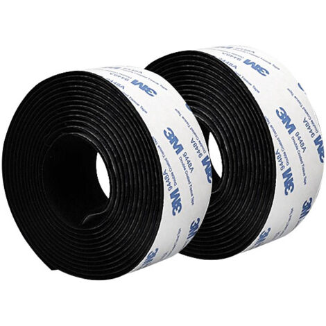 Cinta autoadhesiva de velcro 3M, cinta de montaje de velcro de alta resistencia, tiras de fijación - 2 cm  3M (2 rollos)