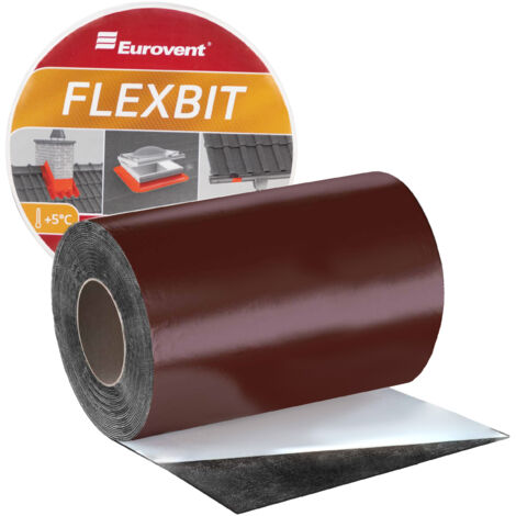 Cinta bituminosa FLEXBIT 300 mm x 10 m RAL 8017