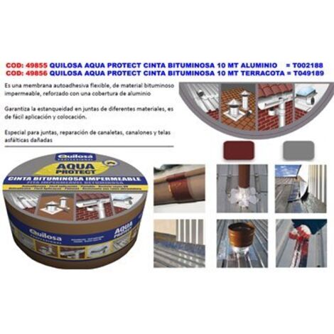 Cinta Bituminosa QUILOSA AQUA PROTECT 10CMx10MT ALUM10003753